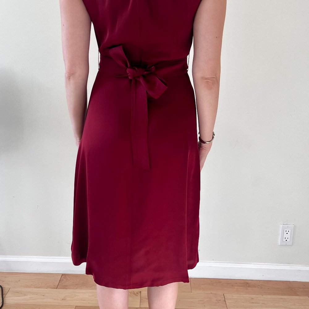 Sandro Conique Dress in Merlot Red, size XS/S (EU 34) - Picture 4 of 4